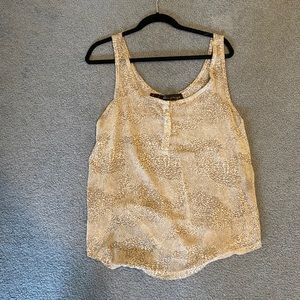 Patterson J. Kincaid sheer animal print tank size L